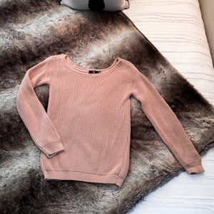 Off the Shoulder Blush Sweater